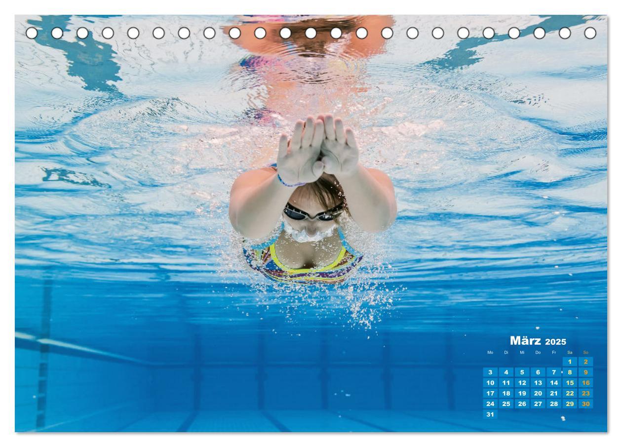 Bild: 9783383885853 | Schwimmen: Sport auf blauen Bahnen (Tischkalender 2025 DIN A5...