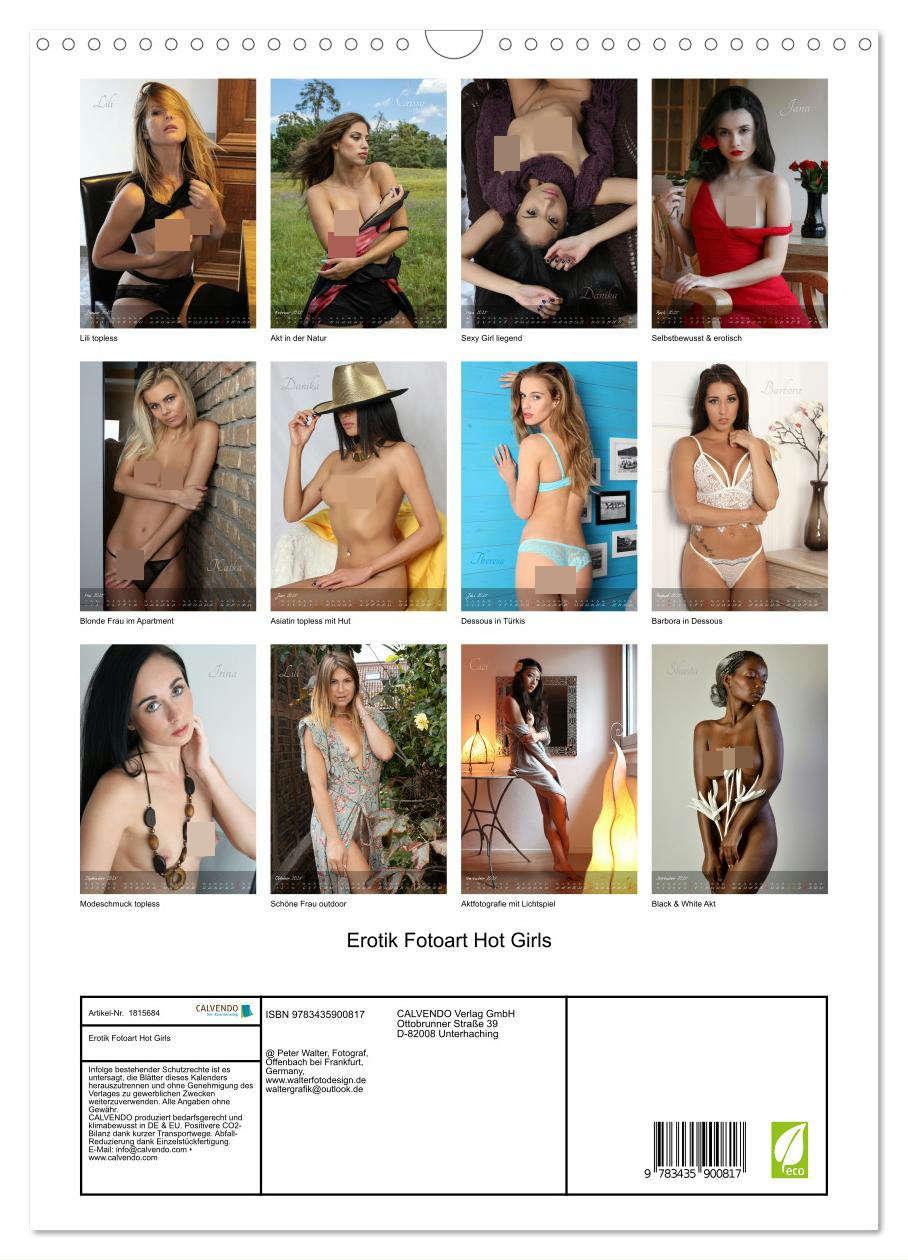 Bild: 9783435900817 | Erotik Fotoart Hot Girls (Wandkalender 2025 DIN A3 hoch), CALVENDO...