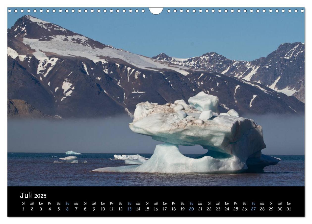 Bild: 9783435773596 | Spitzbergen (Wandkalender 2025 DIN A3 quer), CALVENDO Monatskalender