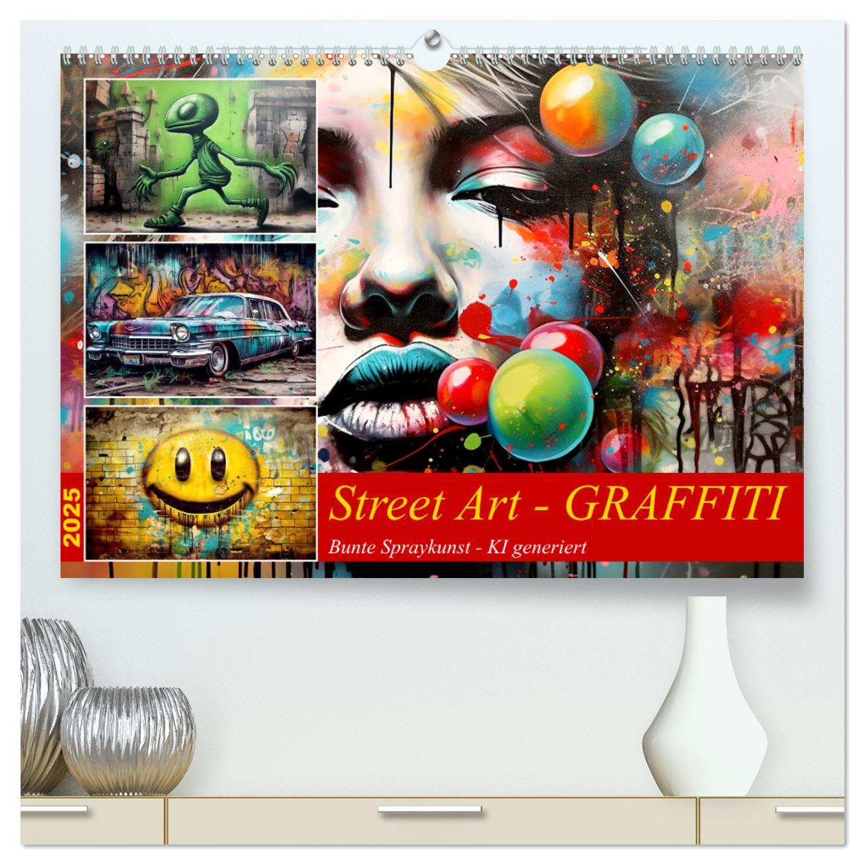 Cover: 9783383868191 | Street Art Graffiti (hochwertiger Premium Wandkalender 2025 DIN A2...