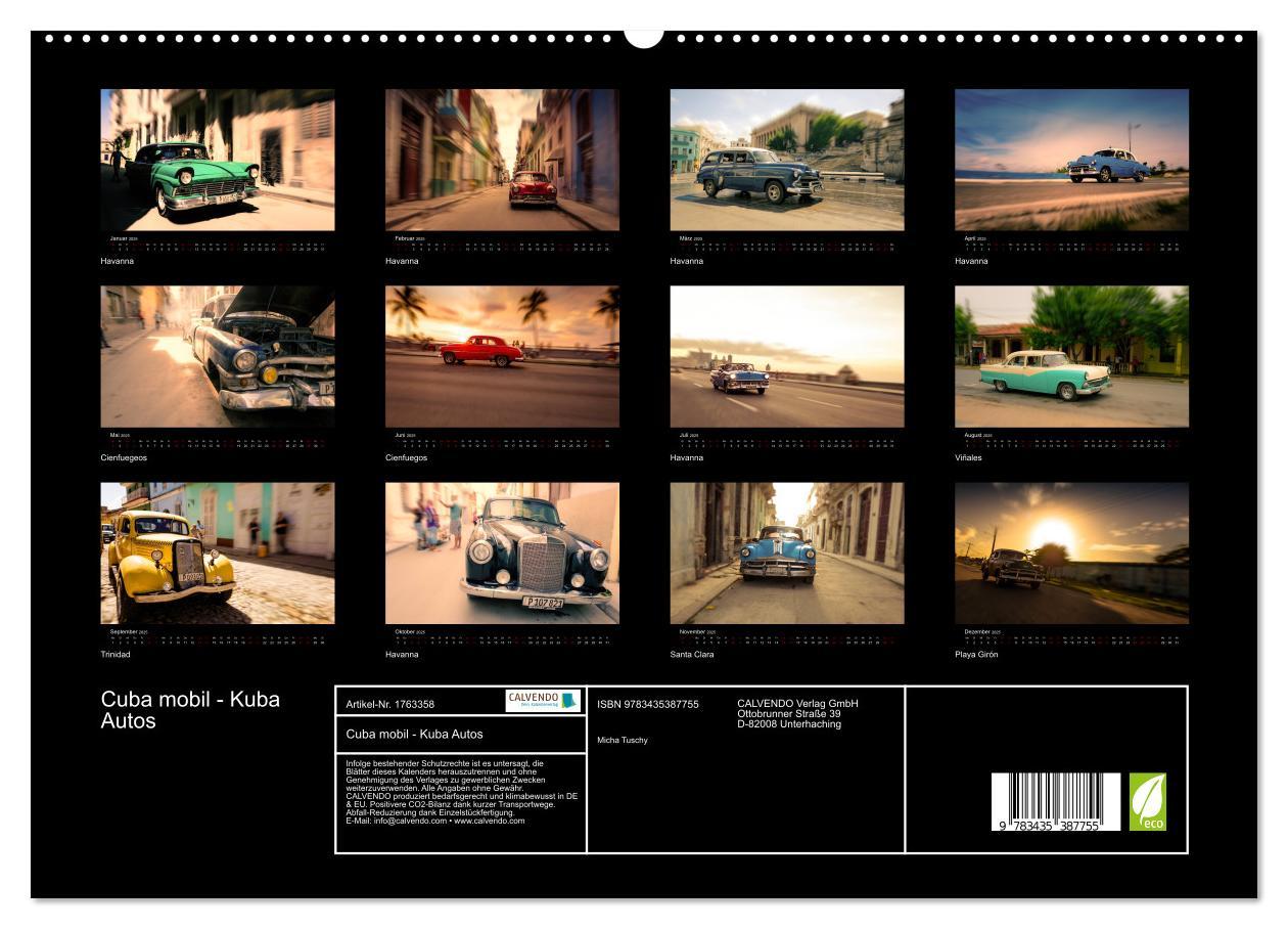 Bild: 9783435387755 | Cuba mobil - Kuba Autos (hochwertiger Premium Wandkalender 2025 DIN...