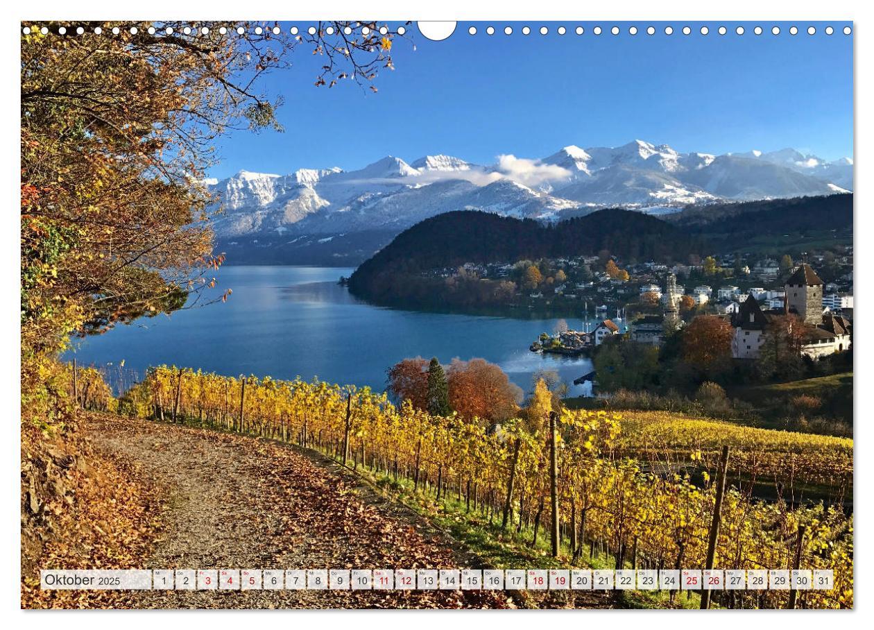 Bild: 9783435350490 | Bergblicke der Schweiz (Wandkalender 2025 DIN A3 quer), CALVENDO...