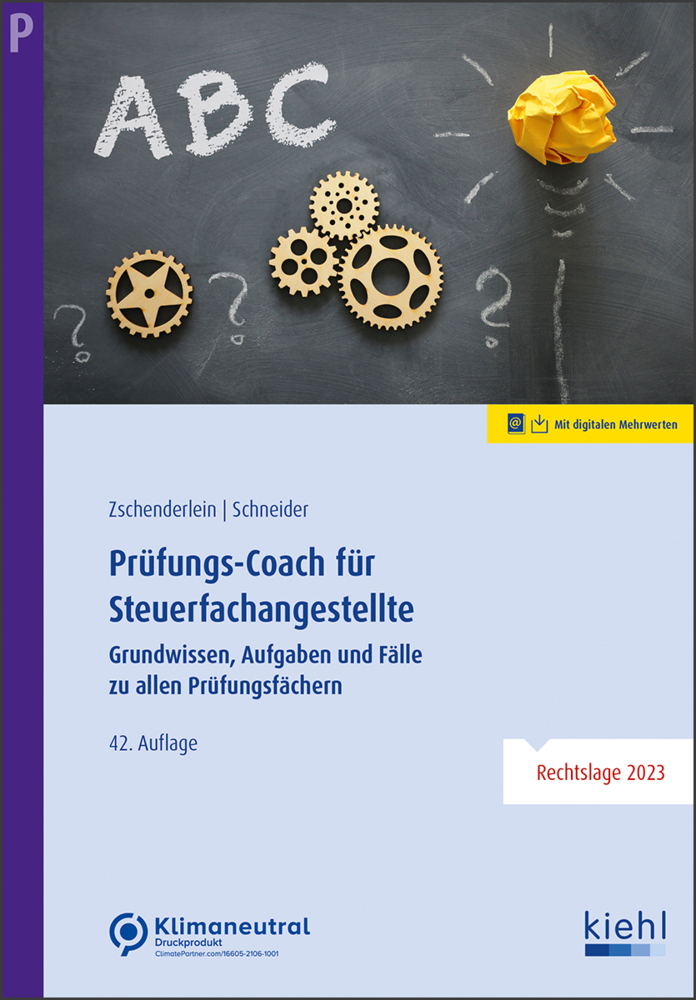 Cover: 9783470108223 | Prüfungs-Coach für Steuerfachangestellte | Zschenderlein (u. a.)