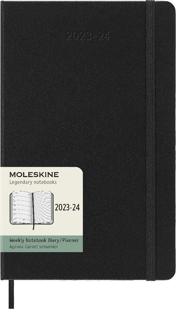 Bild: 8056598856910 | Moleskine 18 Monate Wochen Notizkalender 2023/2024, Large/A5, Schwarz