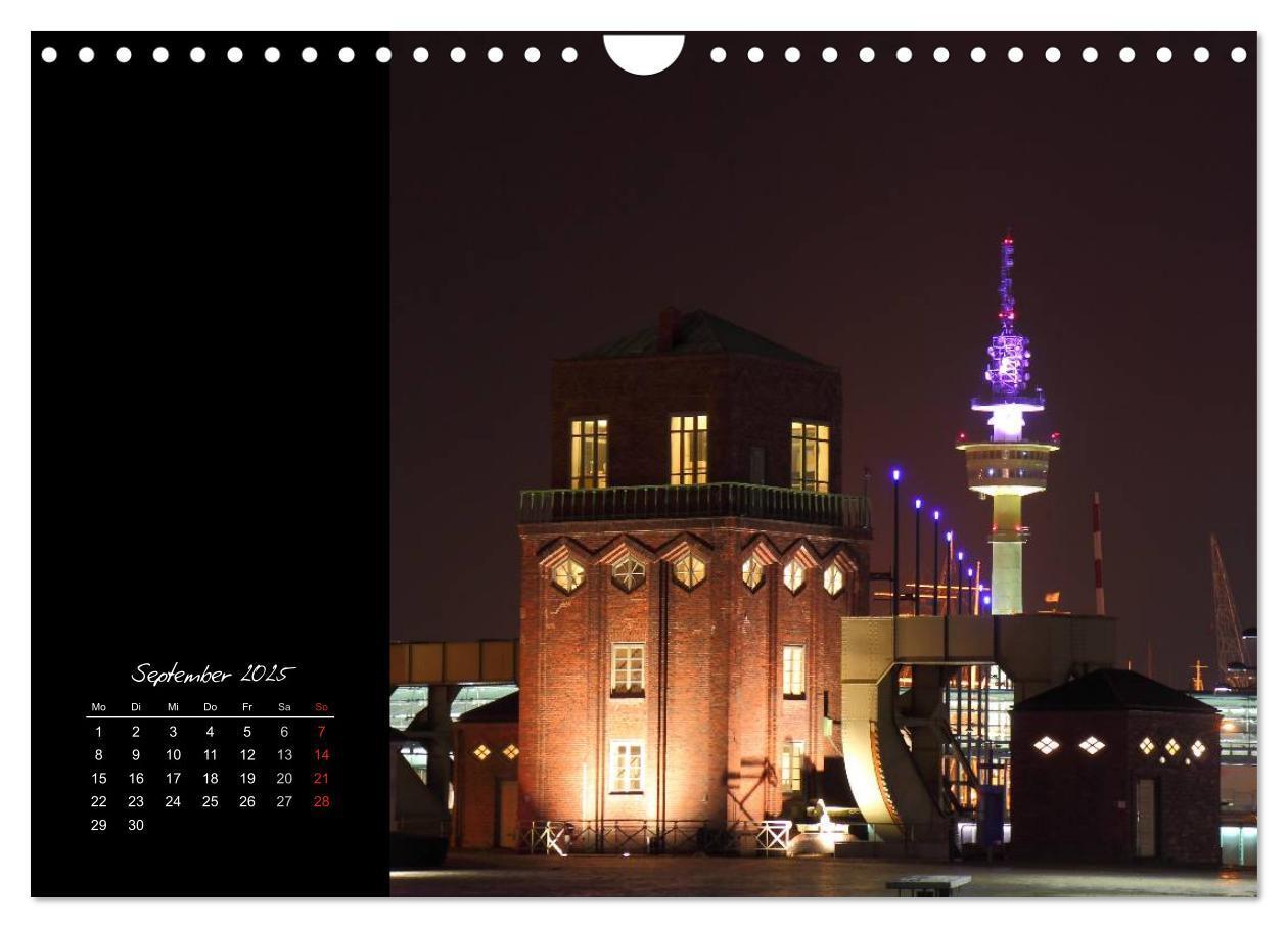 Bild: 9783435831159 | Bremerhaven Nights (Wandkalender 2025 DIN A4 quer), CALVENDO...