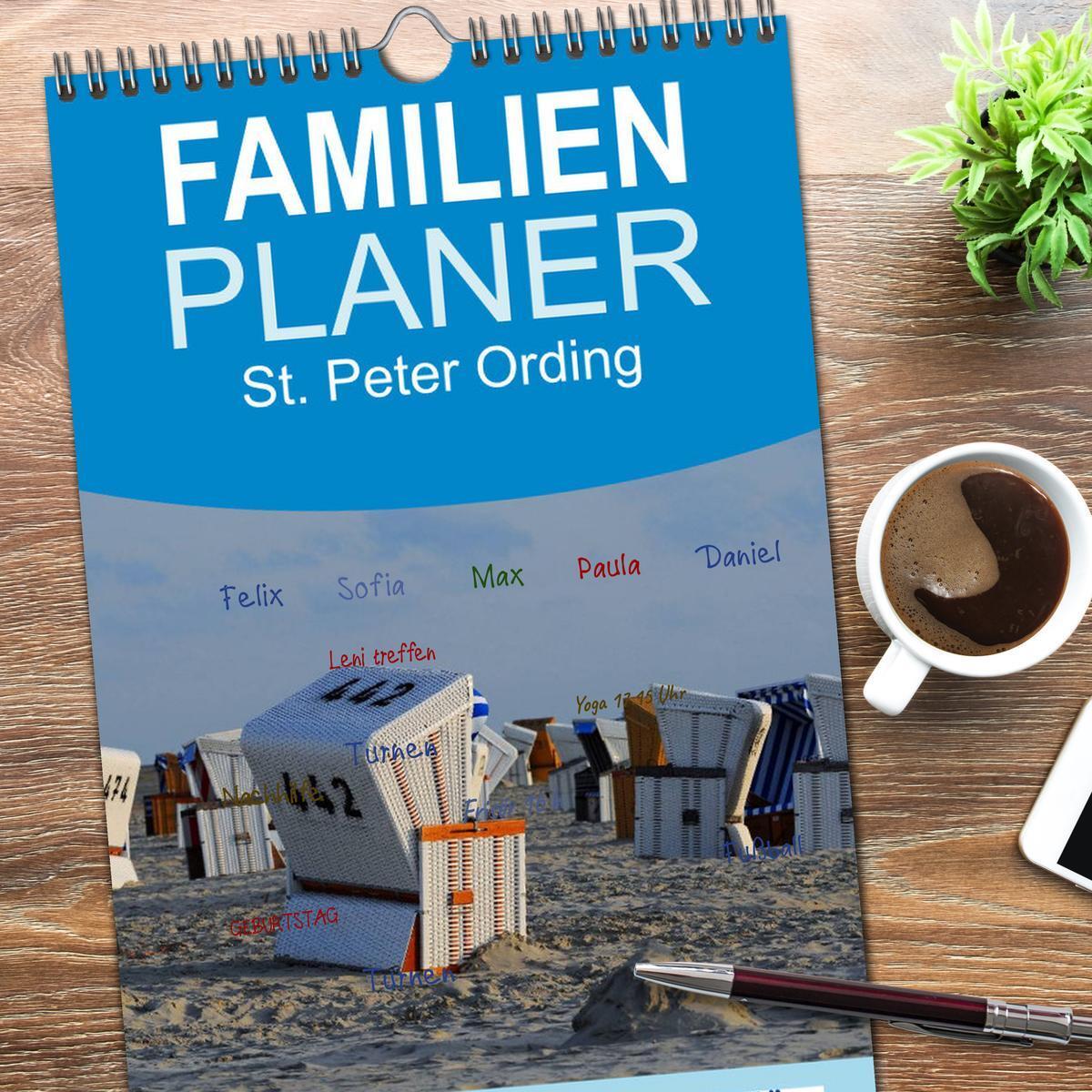 Bild: 9783457119198 | Familienplaner 2025 - St. Peter Ording mit 5 Spalten (Wandkalender,...