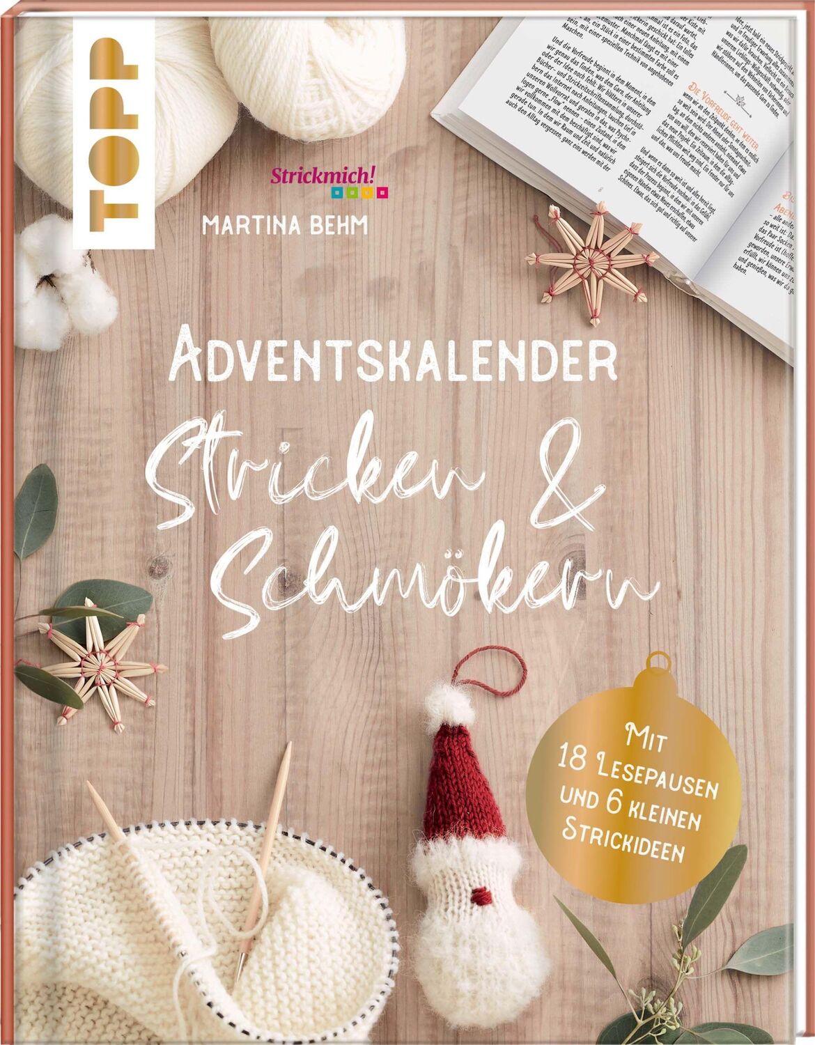 Cover: 9783772468933 | Adventskalender Stricken und Schmökern | Martina Behm | Buch | 128 S.