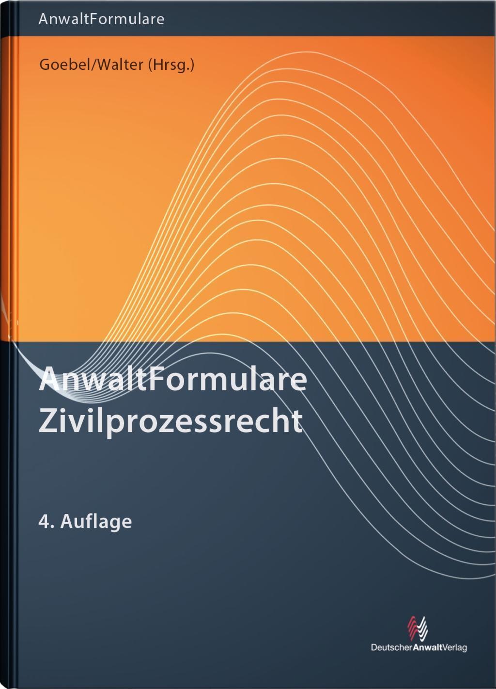 Cover: 9783824013692 | AnwaltFormulare Zivilprozessrecht | Frank-Michael Goebel (u. a.)