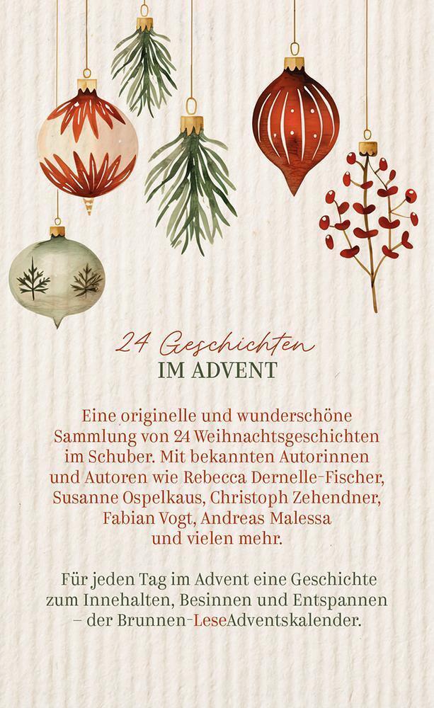 Rückseite: 9783765533242 | Ein Leseadventskalender - 24 Geschichten im Advent | Degenhardt | Buch