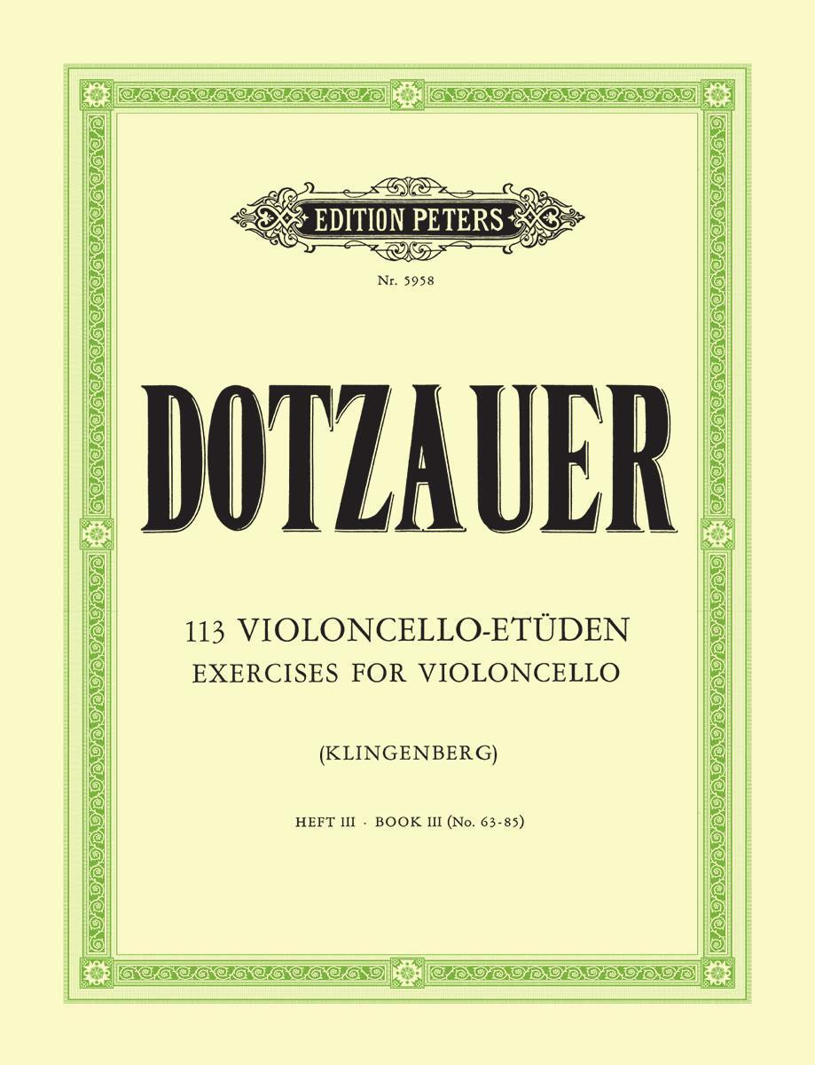 Cover: 9790014042622 | 113 Exercises for Violoncello, Book 3 | Nos. 63-85 | Klingenberg