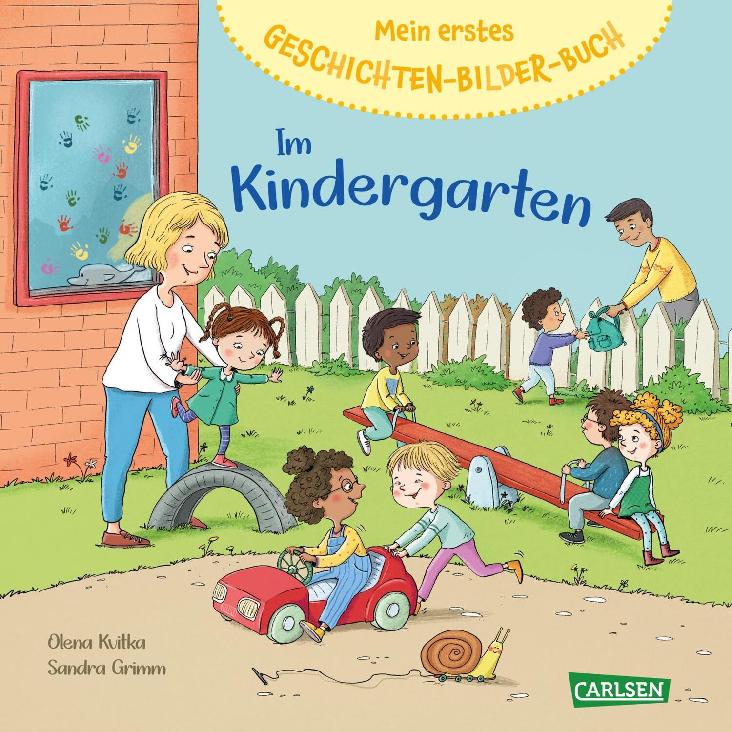 Cover: 9783551171870 | Mein erstes Geschichten-Bilder-Buch: Im Kindergarten | Sandra Grimm