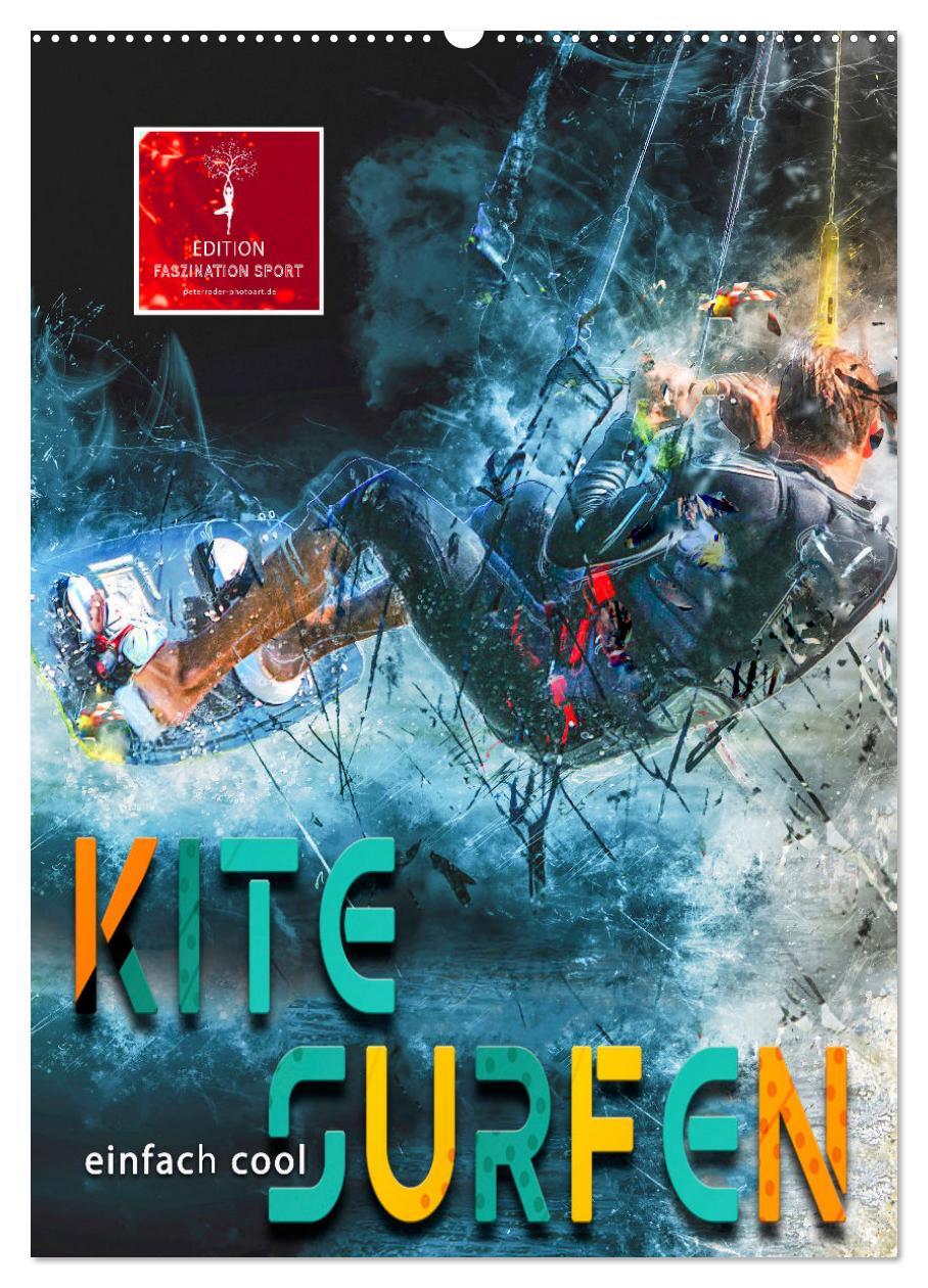 Cover: 9783435928842 | Kitesurfen - einfach cool (Wandkalender 2025 DIN A2 hoch), CALVENDO...