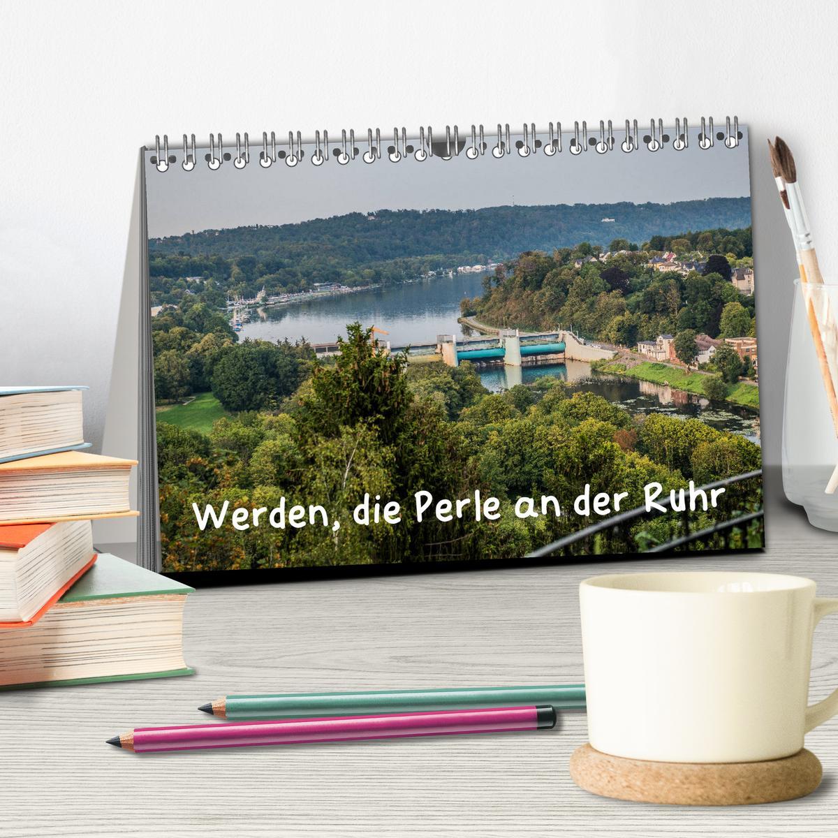 Bild: 9783435189816 | Werden, die Perle an der Ruhr (Tischkalender 2025 DIN A5 quer),...