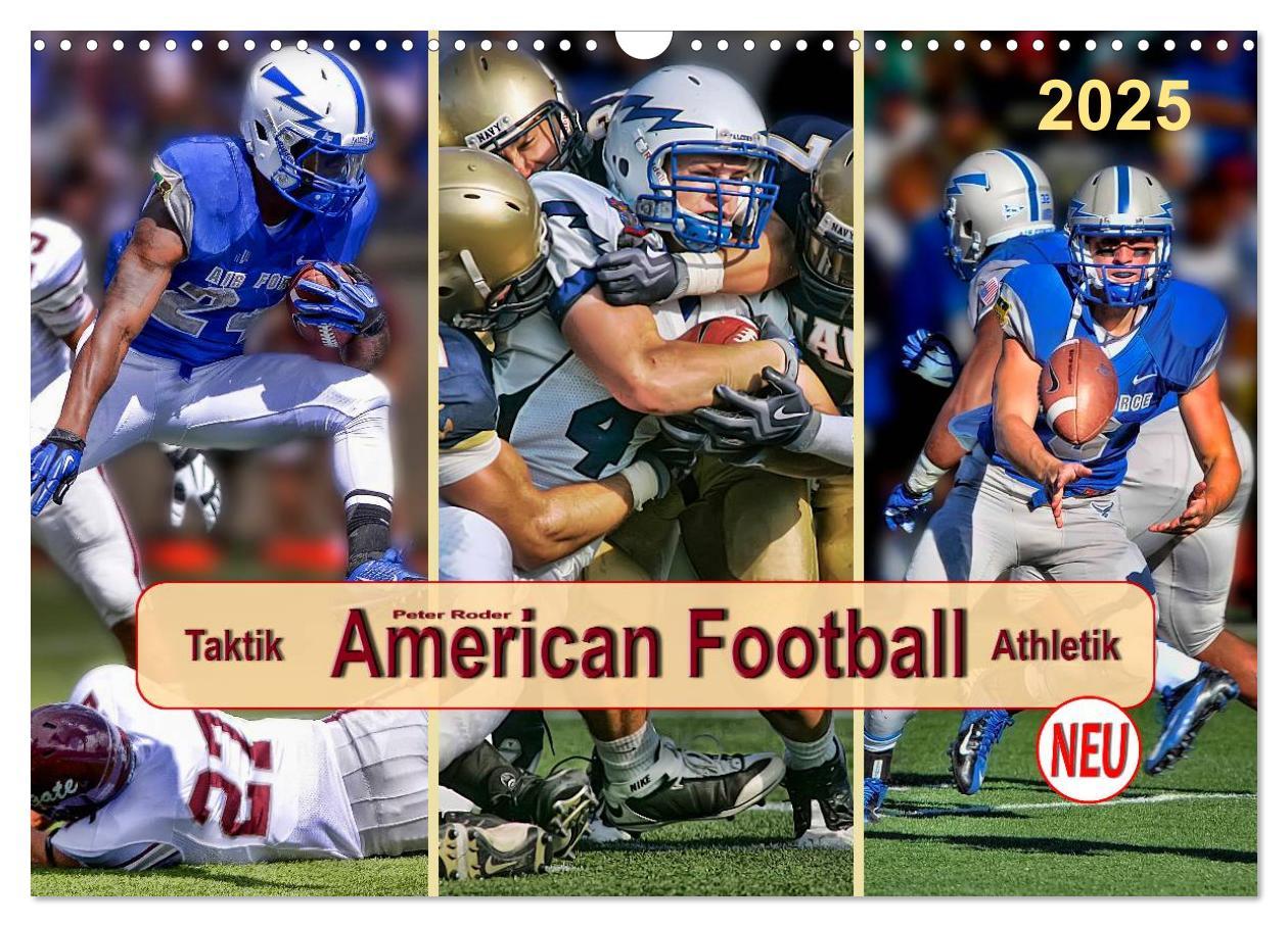 Cover: 9783435485772 | American Football - Taktik und Athletik (Wandkalender 2025 DIN A3...