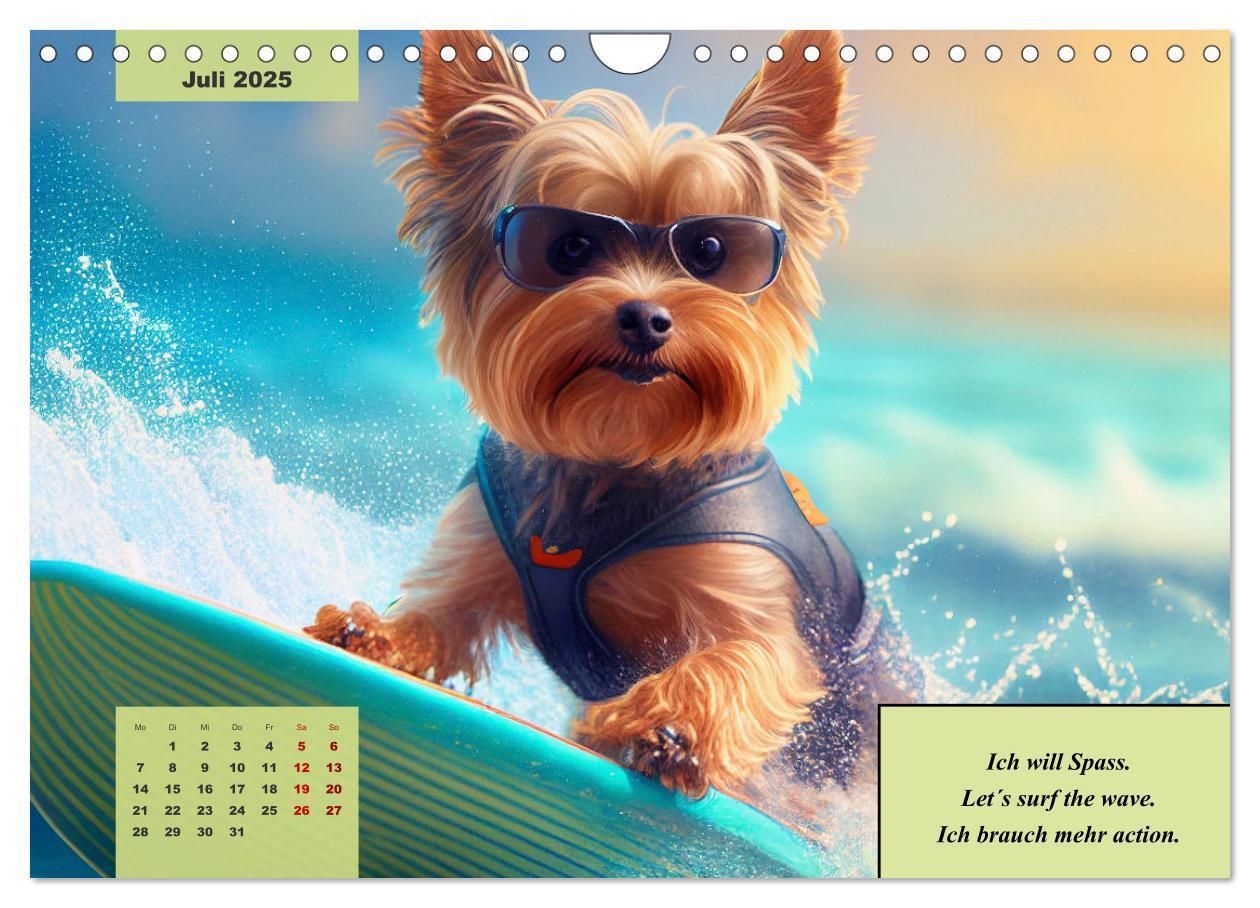 Bild: 9783383920523 | Der humoristische Yorkshire Terrier Kalender (Wandkalender 2025 DIN...