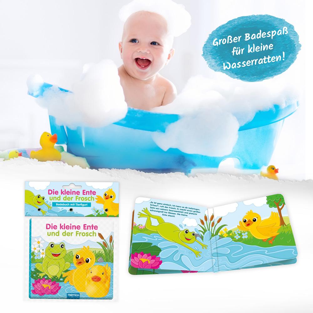 Bild: 9783988020635 | Trötsch Badebuch mit Tierfigur Die kleine Ente und der Frosch | KG