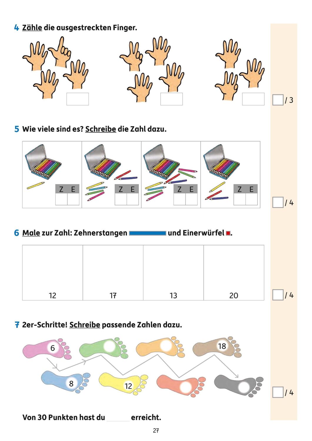 Bild: 9783881001816 | Tests in Mathe - Lernzielkontrollen 1. Klasse, A4- Heft | Spiecker