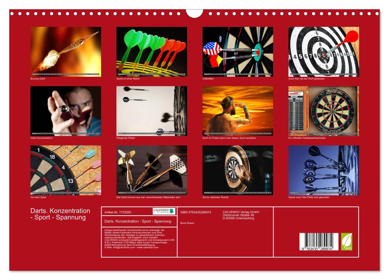 Bild: 9783435289974 | Darts. Konzentration - Sport - Spannung (Wandkalender 2025 DIN A3...