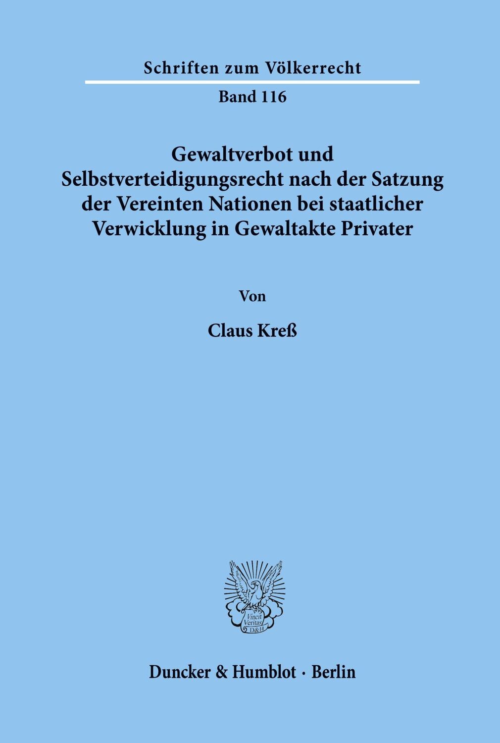 Cover: 9783428083091 | Gewaltverbot und Selbstverteidigungsrecht nach der Satzung der...