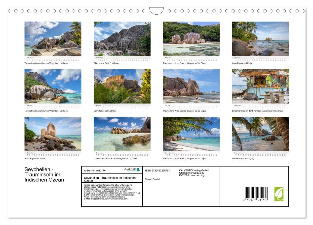 Bild: 9783457235751 | Seychellen - Trauminseln im Indischen Ozean (Wandkalender 2025 DIN...