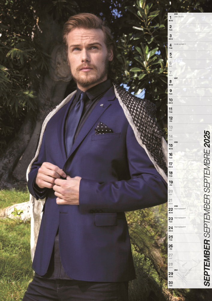 Bild: 9798893610468 | Sam Heughan Kalender 2025 | Der Star aus Outlander | Kalender | 14 S.