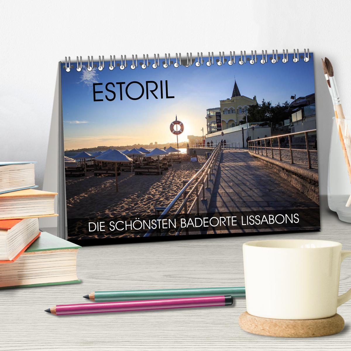 Bild: 9783435243532 | ESTORIL - die schönsten Badeorte Lissabons (Tischkalender 2025 DIN...