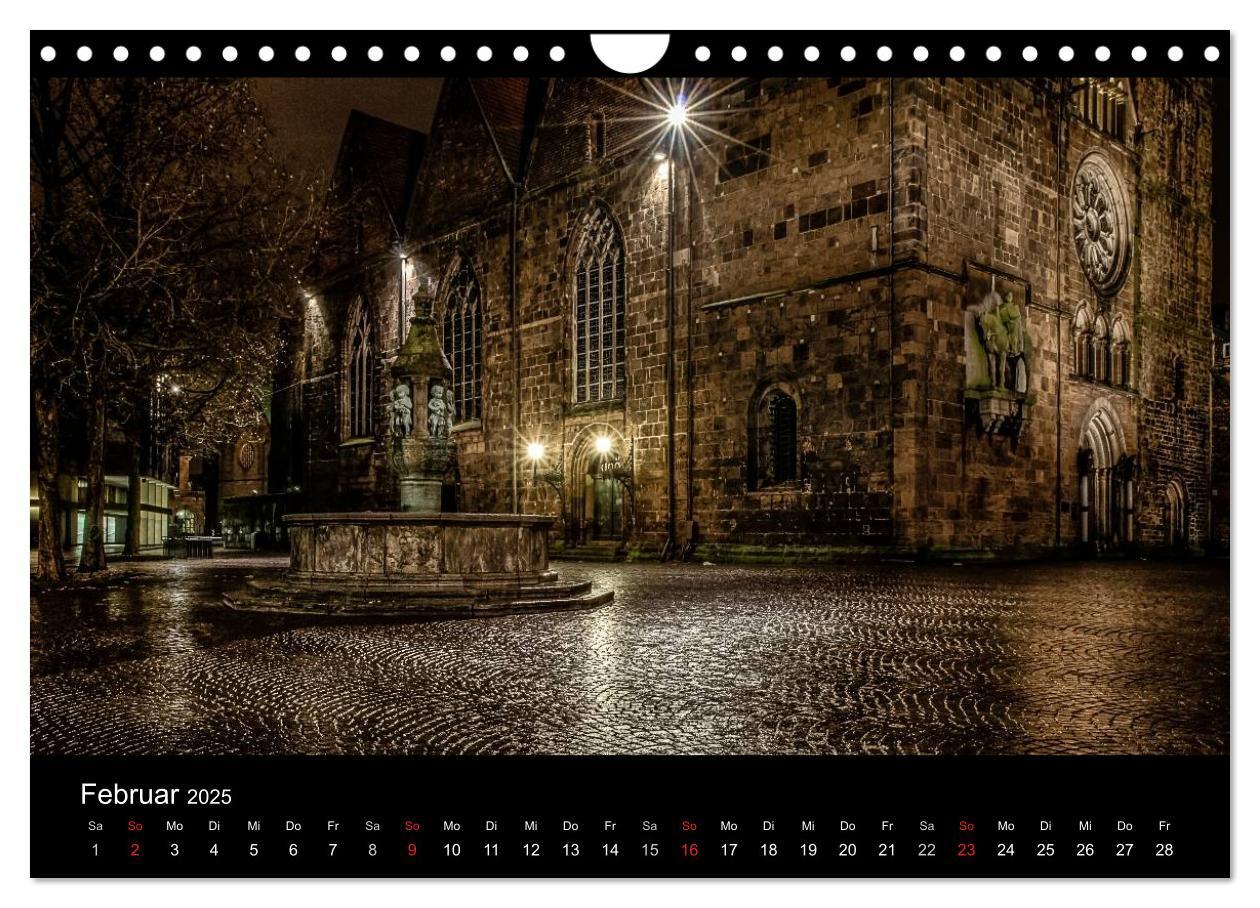 Bild: 9783435740505 | Bremen bei Nacht (Wandkalender 2025 DIN A4 quer), CALVENDO...