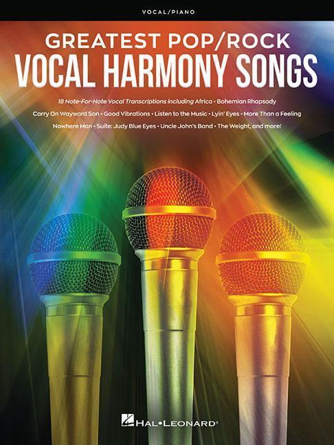 Cover: 9781540029553 | Greatest Pop/Rock Vocal Harmony Songs: Note-For-Note Vocal...