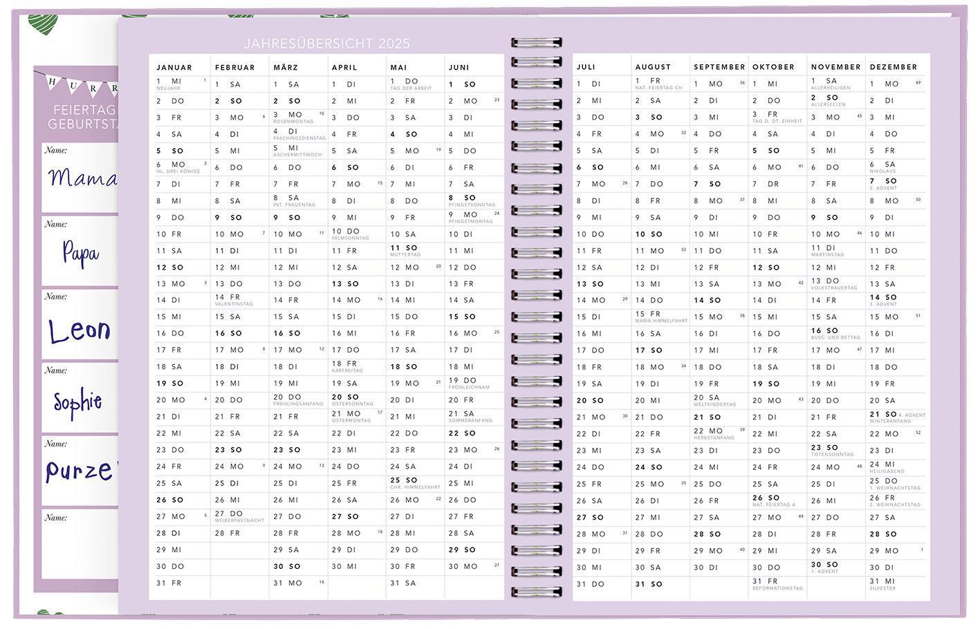 Bild: 4251693903949 | Familienplaner 2025 | Elma van Vliet | Kalender | Spiralbindung | 2025