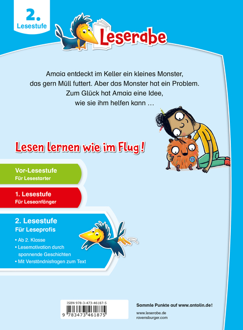 Bild: 9783473461875 | Das Müllmonster - Leserabe ab 2. Klasse - Erstlesebuch für Kinder...