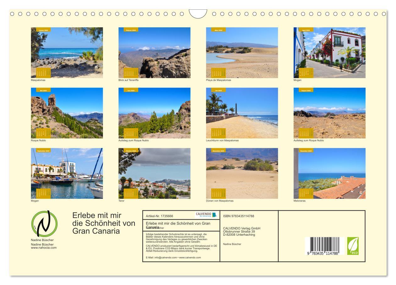 Bild: 9783435114788 | Erlebe mit mir die Schönheit von Gran Canaria (Wandkalender 2025...