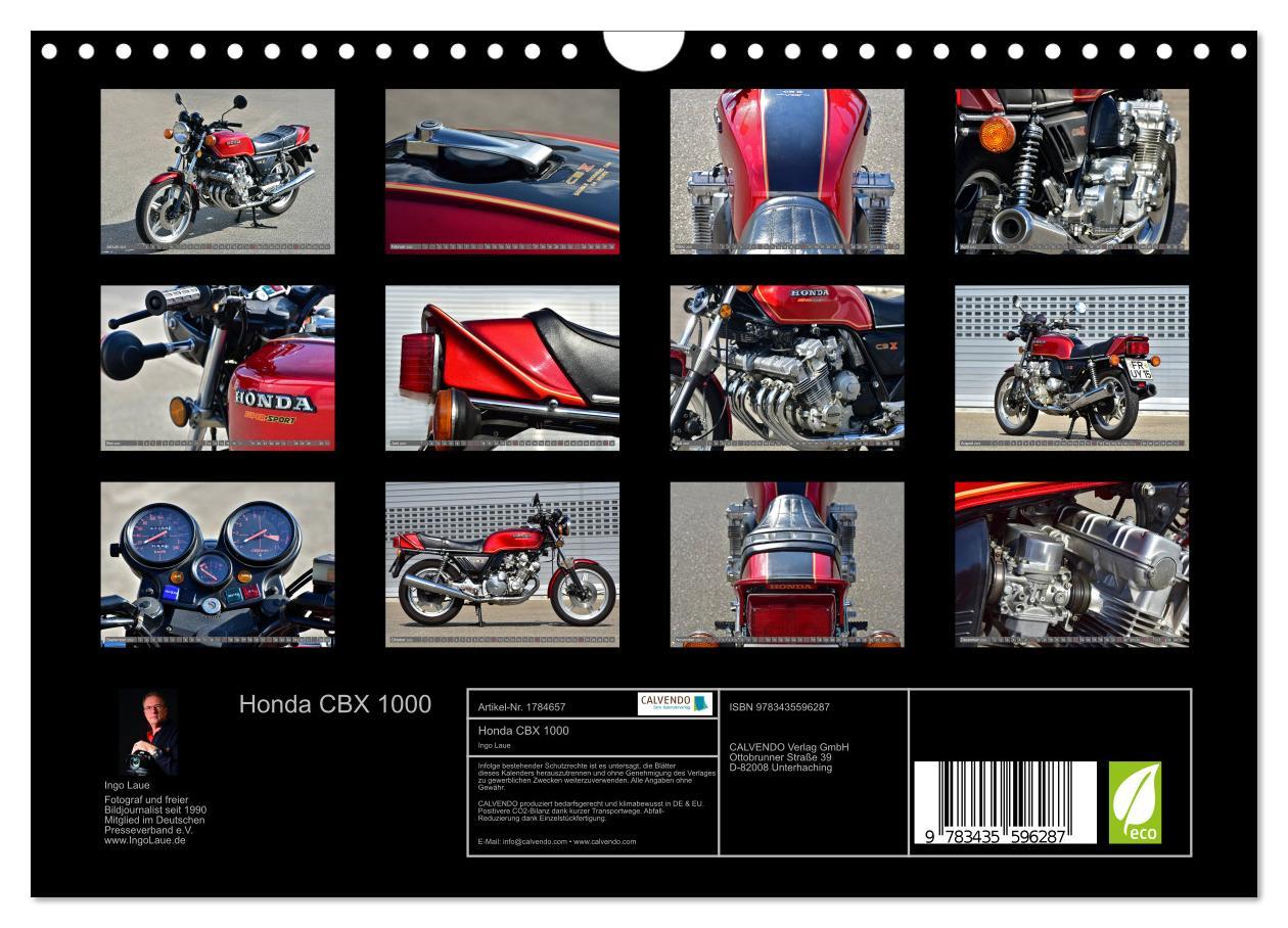 Bild: 9783435596287 | Honda CBX 1000 (Wandkalender 2025 DIN A4 quer), CALVENDO...