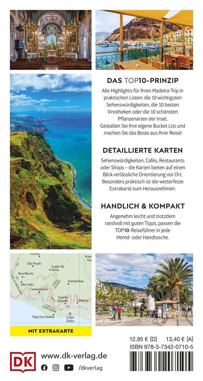 Rückseite: 9783734207105 | TOP10 Reiseführer Madeira | Taschenbuch | Top 10-Reiseführer | 128 S.