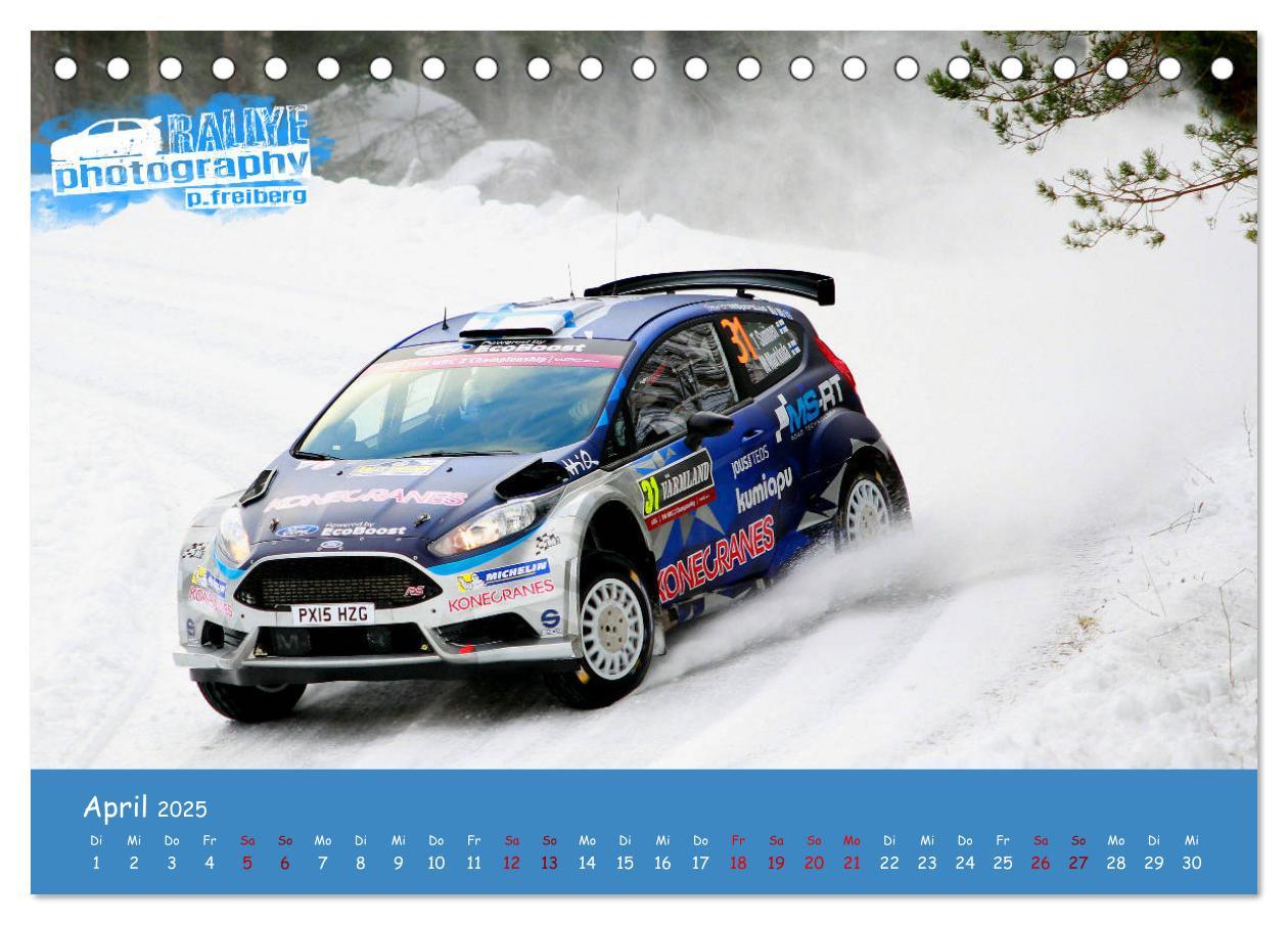 Bild: 9783435341092 | WRC Schweden White Open 2025 (Tischkalender 2025 DIN A5 quer),...