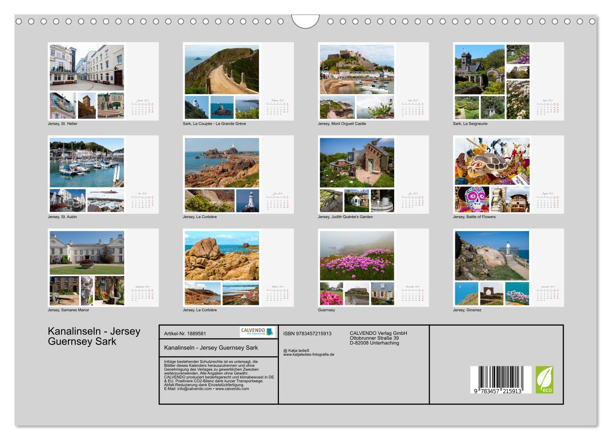 Bild: 9783457215913 | Kanalinseln - Jersey Guernsey Sark (Wandkalender 2025 DIN A3 quer),...