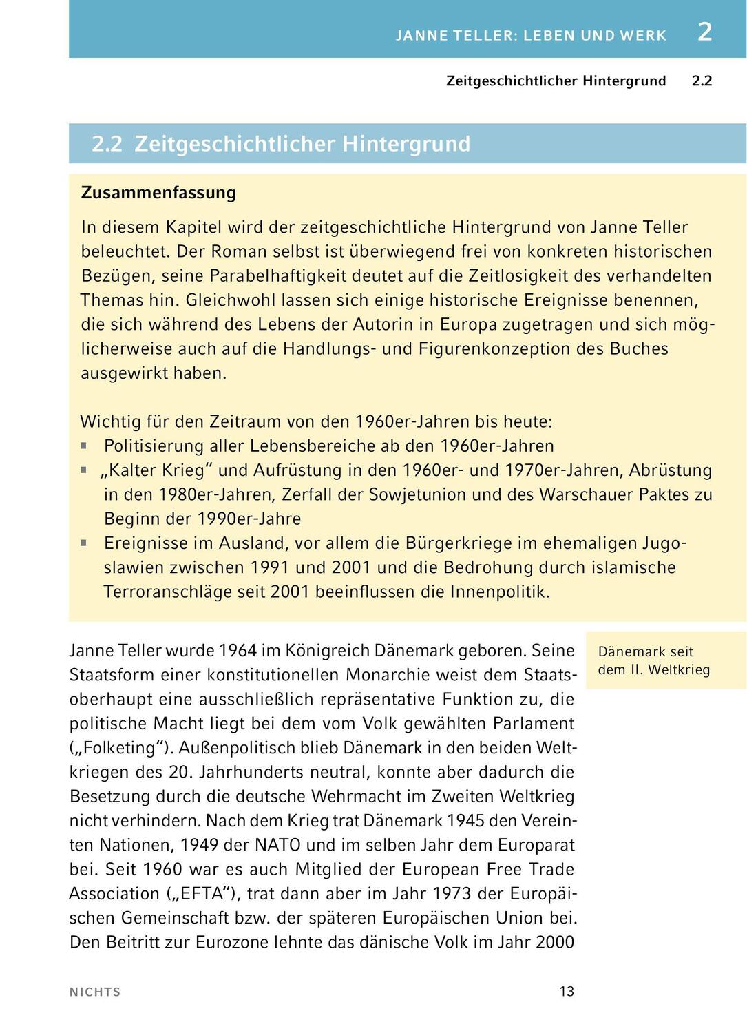 Bild: 9783804431485 | Nichts | Janne Teller | Taschenbuch | Königs Erläuterungen Spezial