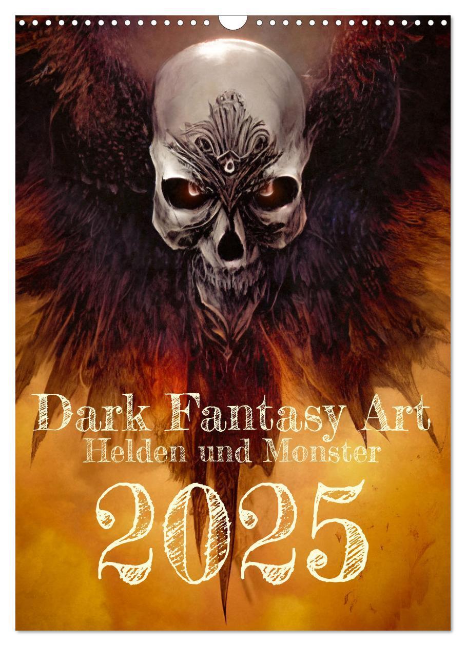 Cover: 9783435890309 | Dark Fantasy Art - Helden und Monster (Wandkalender 2025 DIN A3...