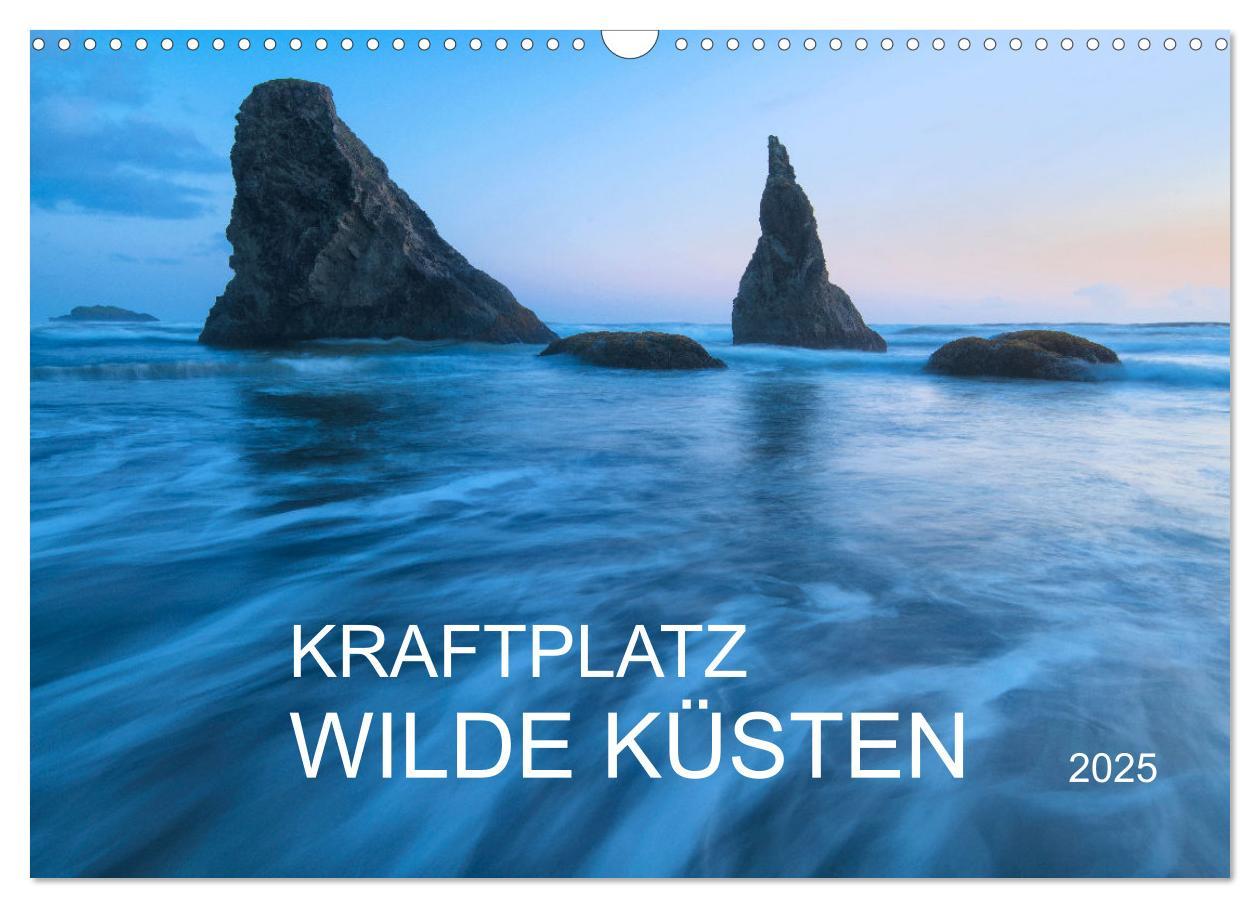 Cover: 9783457179314 | Kraftplatz Wilde Küsten (Wandkalender 2025 DIN A3 quer), CALVENDO...