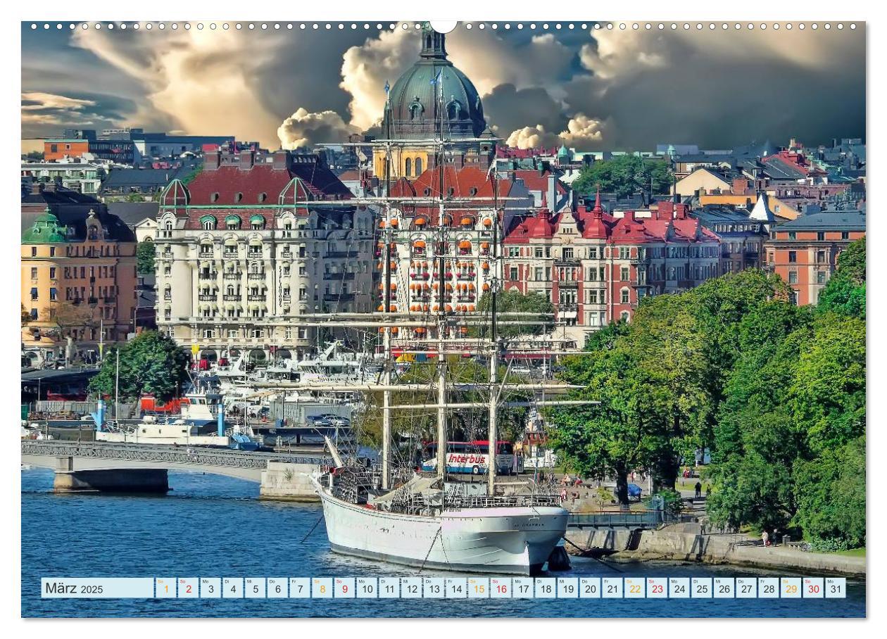 Bild: 9783435573219 | Stockholm - Venedig des Nordens (Wandkalender 2025 DIN A2 quer),...