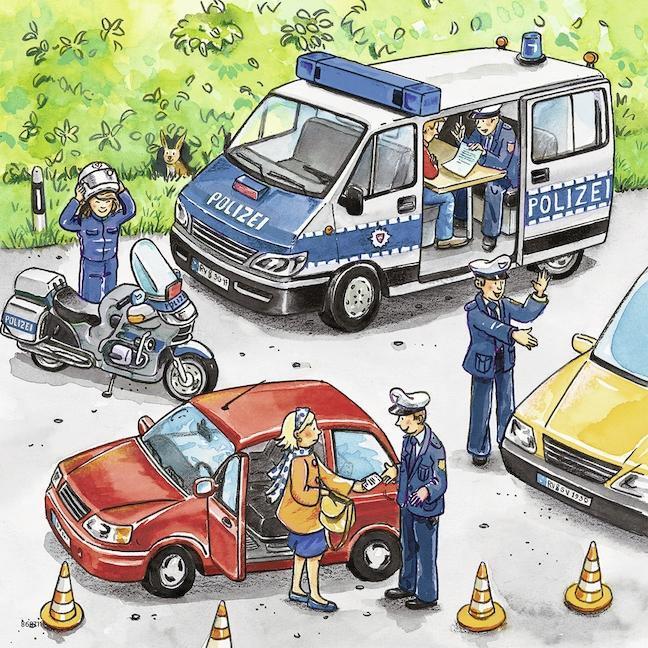 Bild: 4005556092215 | Ravensburger Puzzle. Polizeieinsatz | 3 Motive à 49 Teile | Spiel