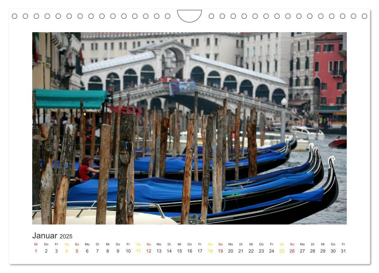 Bild: 9783435820450 | Venedig (Wandkalender 2025 DIN A4 quer), CALVENDO Monatskalender