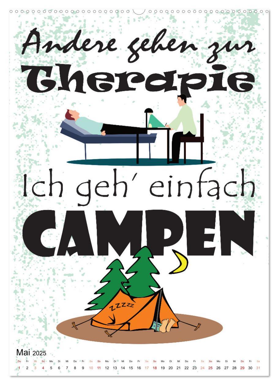 Bild: 9783435888665 | CampingSprüche (hochwertiger Premium Wandkalender 2025 DIN A2...