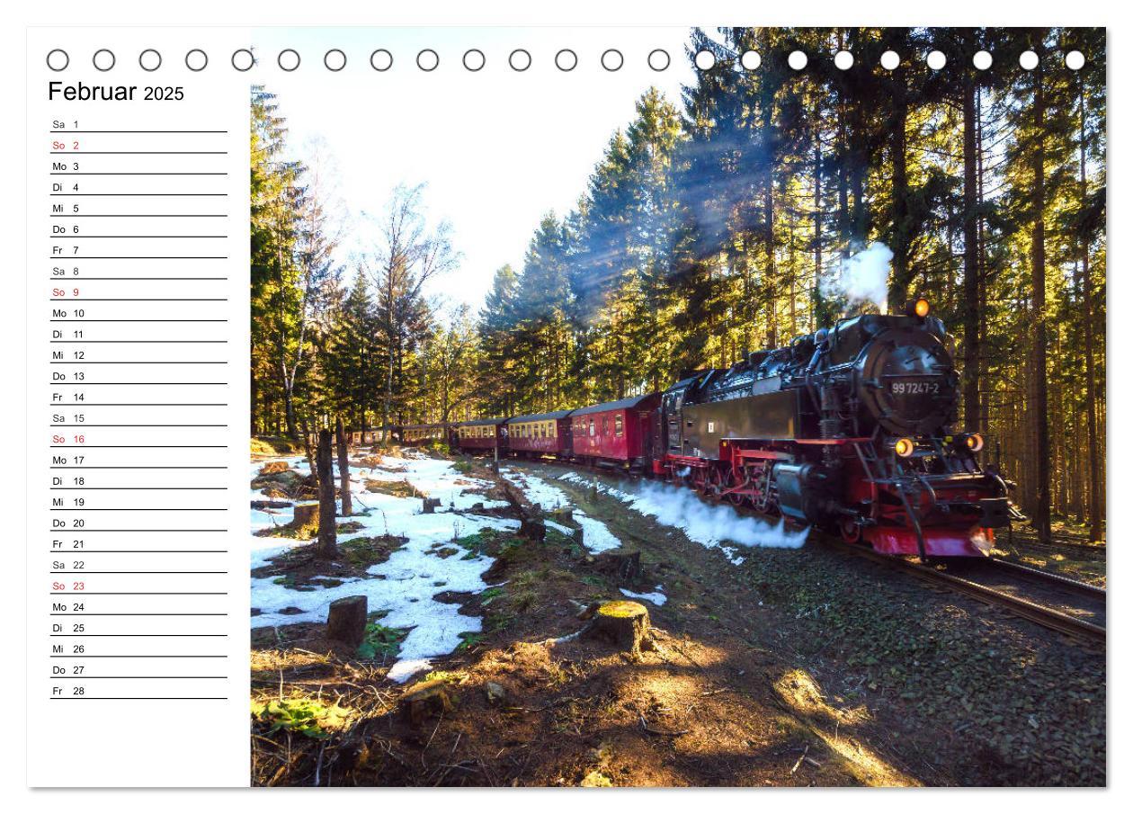 Bild: 9783435215744 | Schmalspurbahnen im Harz (Tischkalender 2025 DIN A5 quer), CALVENDO...