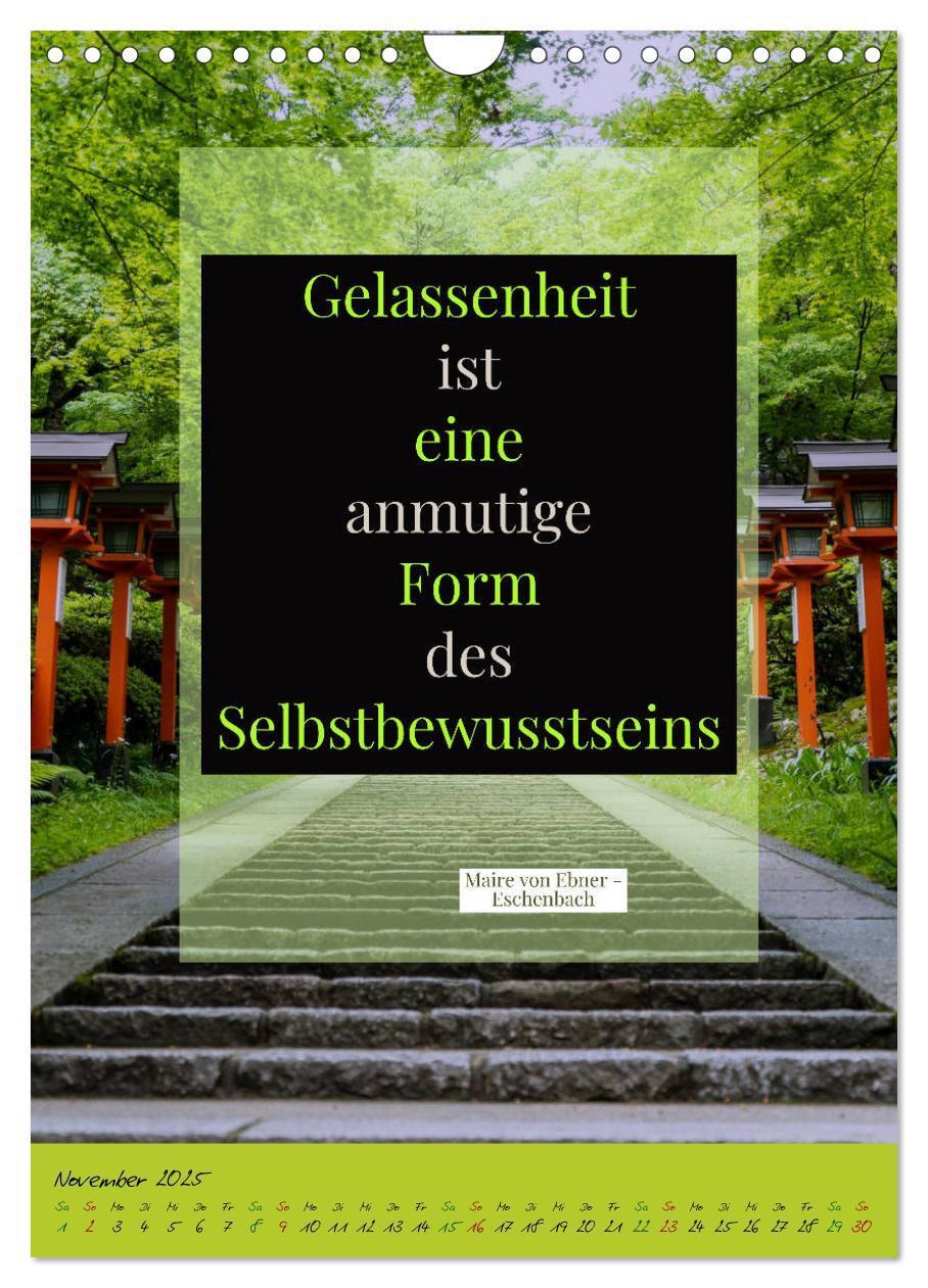 Bild: 9783435942039 | Aktiviere deine Gelassenheit Weisheiten und Zitate (Wandkalender...