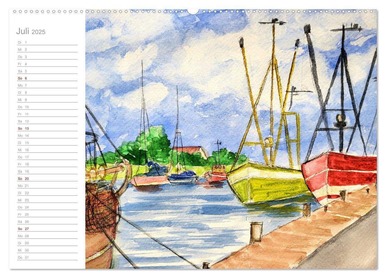 Bild: 9783383809194 | Büsum Aquarelle - Liebevolle Impressionen des beliebten Nordseebads...