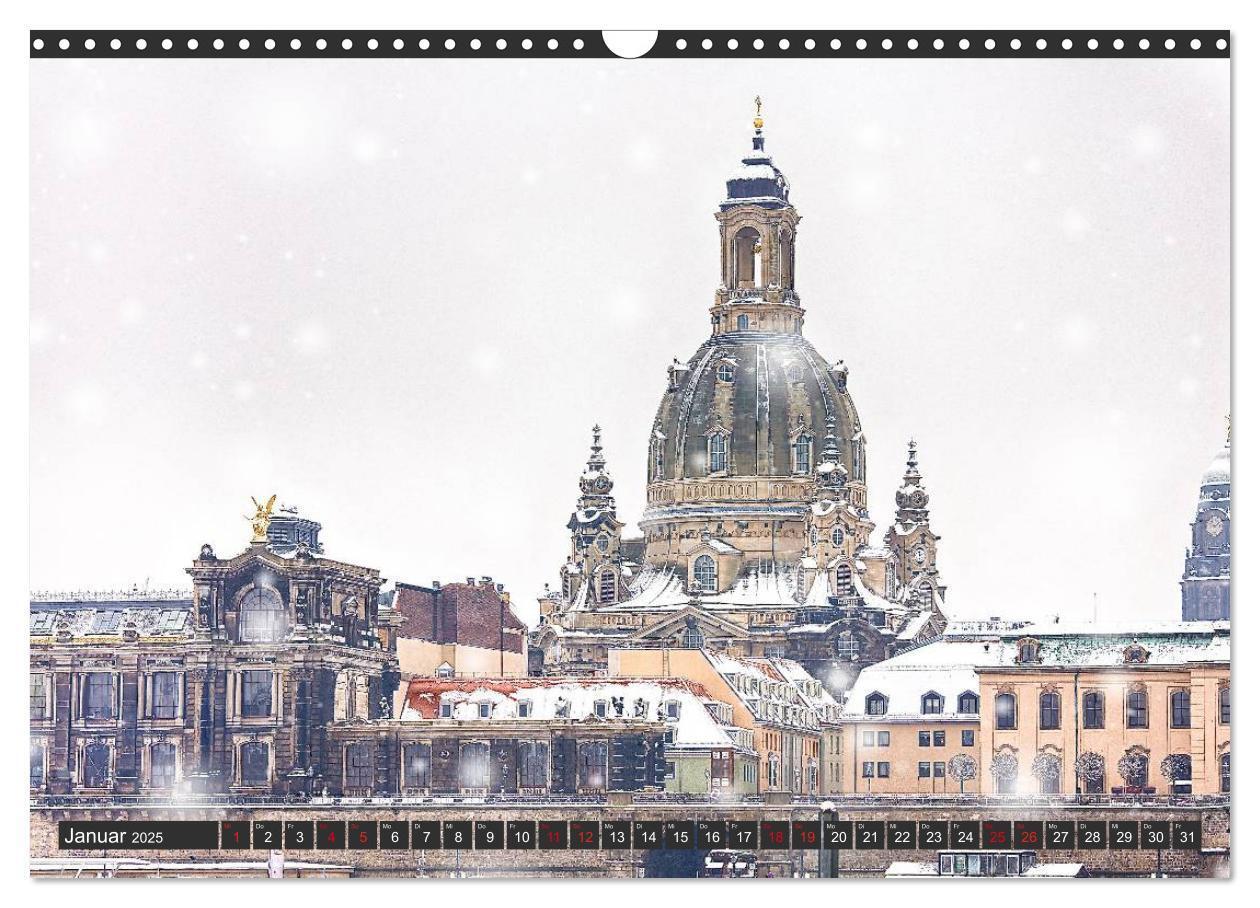 Bild: 9783435734559 | Dresden - Die Frauenkirche (Wandkalender 2025 DIN A3 quer),...