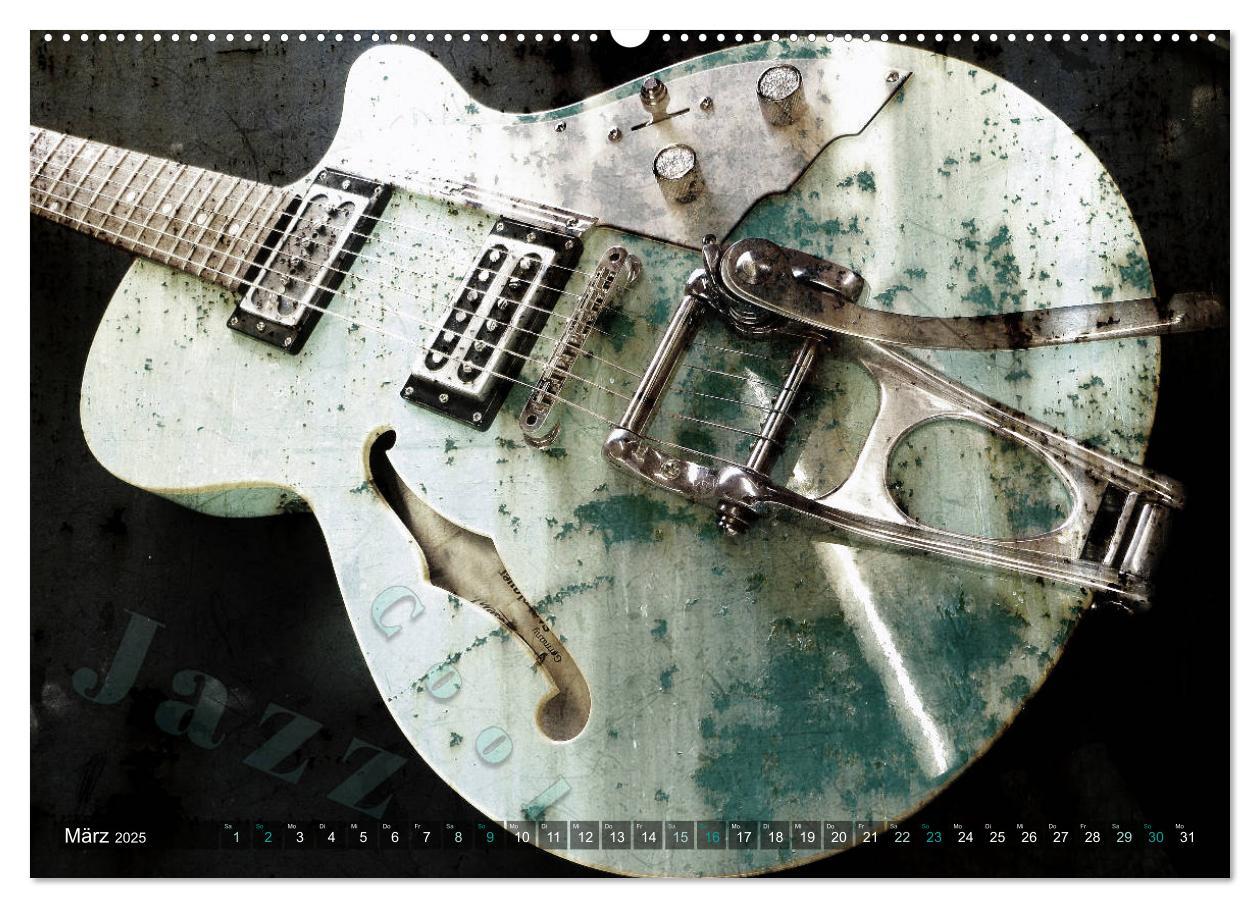 Bild: 9783435443468 | Gitarren - Grunge Style (Wandkalender 2025 DIN A2 quer), CALVENDO...