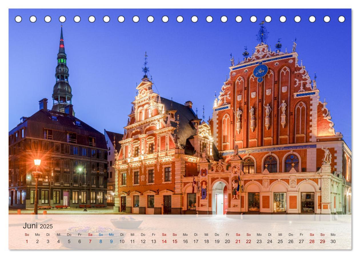 Bild: 9783435833399 | Riga - Paris des Ostens (Tischkalender 2025 DIN A5 quer), CALVENDO...