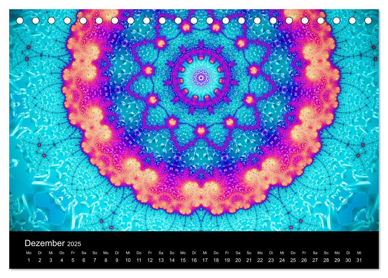 Bild: 9783435390687 | mandala-art (Tischkalender 2025 DIN A5 quer), CALVENDO Monatskalender