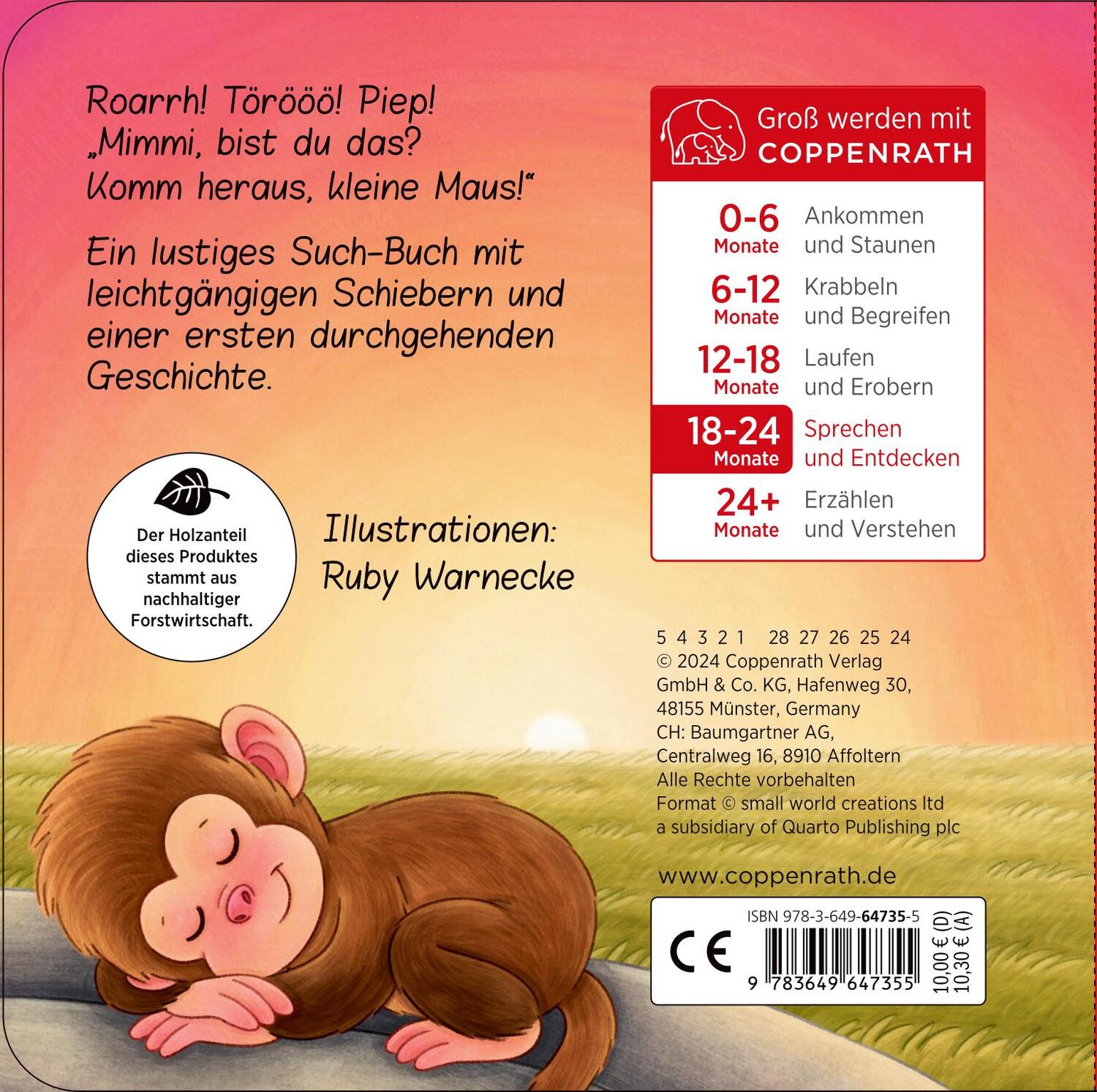 Rückseite: 9783649647355 | Komm heraus, kleine Maus!: Bist du im Zoo? | Ruby Warnecke | Buch